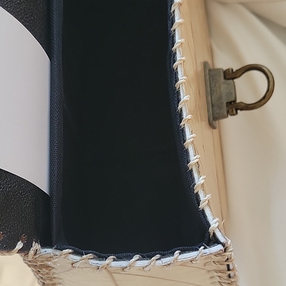 HANDMADE New Fossilized Cacao Leaves Bamboo Cream Brown Crossbody Bag Leather - Picture 9 of 12